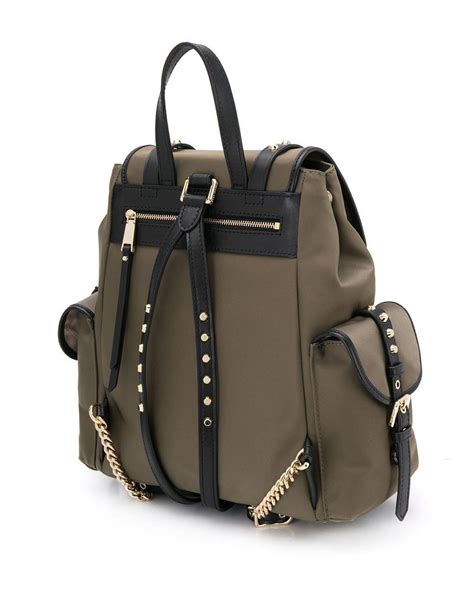 michael kors leila backpack|Michael Kors Leila Medium Flap Nylon Backpack .